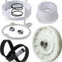 [2026 upgraded] BlueStars W10721967 Washer Pulley Clutch Kit & W10006384 Drive Belt For Whirlpool Kenmore Maytag - Replaces W10006356 W10006354 PS10057144 W10326374 AP6014712 WTW5000DW1 MVWX655DW1