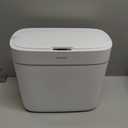 JUDRDO Small Trash Can for Bathroom, 3.5 Gallon Automatic Touchless Trash Can with Lid,Motion Sensor Slim Garbage Can Waterproof Trash Bin Waste Basket for Bedroom, Kitchen