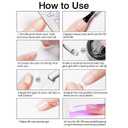 GLUI Nail Glue, 15g Solid Nail Glue Kit, Solid Nail Gel for Press On Nails, Strong Adhesive Nails Kit for Women DIY Home Salon Use, The Key to Safer, Longer-Lasting Nails (3-B)