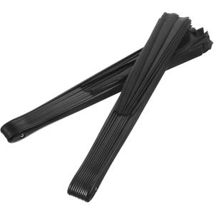 2set Folding Handheld Fans Practical Chinese Kongfu Fans for Stage Performance Decoration Black for Weddings Festivals and Hot Days