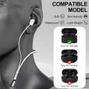 Compatible for Sony WF-1000XM6 Strap, Skin-Friendly Silicone Sports Neckband Strap, Wireless Headphone Anti-Lost Cord,Black with White