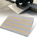 Shed Ramps, 27.6" x 37.4" Threshold Ramps for Doorways Home Steps, 800 Lbs Capacity Anti-Slip Portable Ramps for Garages, Barns, Metal Motorcycle Ramp for Wheelchairs, ATV, Lawnmower, Golf Cart