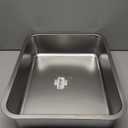 Stainless Steel Cat Litter Box,Metal Kitten Litter Pan, High Side Cats Toilet Indoor Litter Tray Pet Toilet Supplies for Cats, Kitty,Rabbits, Easy Clean, Non Stick Litter Box, No Smell