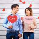 36 Pcs Large Valentines Day Heart Cutouts Paper Hearts Shape Cut-Outs Red Pink White Heart Cutouts Decorations for DIY Valentines Day Craft Love and Peace School Craft Projects,9.84x7.87 Inch