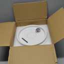 Ceramic Cat Water Fountain - 2.1L/71oz - All-Ceramic Body & Pure Copper Water Spout - Non-Toxic - Automatic Pet Drinking Fountain Indoor with Ultra-Quiet Pump, and 3Pcs Filter & Sponge (White)