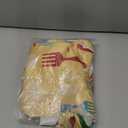 Vintage Yellow Kitchen Window Curtains Valance and Tier Set 36 Inch, Knife and Forks Rustic Rod Pocket Short Tier Curtain for Bathroom, Cartoon Small Cafe Drapes for Kitchen Decor