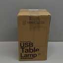 Yarra-Decor Bedside Lamp with USB Port - Touch Control Table Lamp for Bedroom 3 Way Dimmable Nightstand Lamp with Round Denim Fabric Shade for Living Room, Dorm, Home Office (LED Bulb Included) (Light Denim Blue)