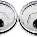 21-36 Oil Caps Bath Dust 2 PCS K71-148-00 Replacement for 9K-10K General Duty Axles 1989-2009 10K HD 12K 15K 4.0" Threads Trailer Axle Plastic Screw-on Oil Cap Kit with Rubber Plugs