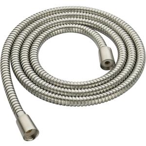 BRIGHT SHOWERS Shower Hose For Hand Held Shower Heads, 79 Inches Cord Extra Long Stainless Steel Hand Shower Hose, Ultra-Flexible Replacement Part with Brass Insert, Brushed Nickel