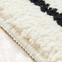 Long Black and White Beige Striped Bath Mat Bathroom Rug, Nancy Meyers Vintage Modern Farmhouse Old Money Grand Millenial Coastal Grandma Home Decor Aesthetic