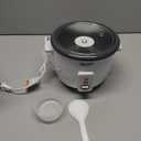 AROMA Rice Cooker, 3-Cup (Uncooked) / 6-Cup (Cooked), Small Rice Cooker, Oatmeal Cooker, Soup Maker, Auto Keep Warm, 1.5 Qt, White, ARC-363NG