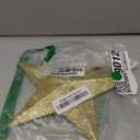 Leuceiy Christmas Tree Topper 10 Inch,Glitter Christmas Ornaments Star Xmas Decoration on Tree for Holiday Ornament or Home Decor(Gold)