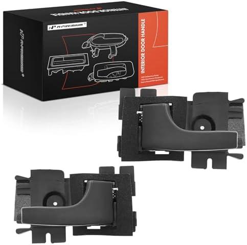 A-Premium Inside Interior Door Handles Compatible with Ford Mustang, Ranger, Bronco II, Escort, EXP, Fairmont, Granada, LTD & Mercury Capri, Cougar, Marquis, Lynx, Zephyr, 2-PC Set, Front or Rear Side