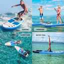 GZKYYLEGS Stand Up Paddle Board, Yoga Board with Durable SUP Accessories & Carry Bag - Wide Stance, Surf Control, Non-Slip Deck, Leash, Paddle and Pump for Youth & Adult