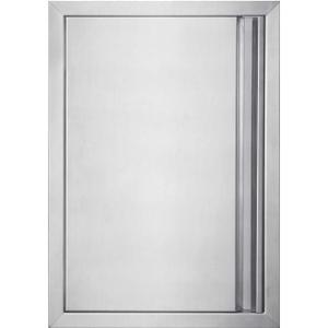 Outdoor Kitchen Single Doors 17" W X 24" H BBQ Access Door Thickened 304 Brushed Stainless Steel Doors for Indoor/Outdoor Kitchen Outdoor Cabinet Barbeque Grill or BBQ Island