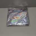 2 Pcs Black & Silver Holographic Laser Tablecloths Shiny Plastic Table Cloths 40" x 108" Black and White Classical Halloween Events Birthday Party Decor Anniversary Supplies