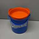 Chuckit! Ultra Ball Dog Toy with Chuckit! Cleaning Bucket, Bouncy Fetch Pet Toys For Dogs 20-60 lbs, Interactive Dog Toys, Durable Rubber, Size Medium, 2.5-inch Diameter, 8-Pack of Balls