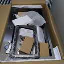 32" x 20" Waterfall Kitchen Sink with Protector Grid Dark Gray Stainless Steel Single Bowl Kitchen Sink with Pull Down Faucet & Multiple Accessories (32 x 20 IN)