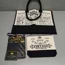 YeohJoy 22nd Birthday Gifts for Women Canvas Tote Bag Travel Gear, Unique 22nd Years Old Gifts for Mom Grandma Aunt Wife Sister Friends Her, Vintage 2004 Handbag & Makeup Bag & 22nd Birthday Card