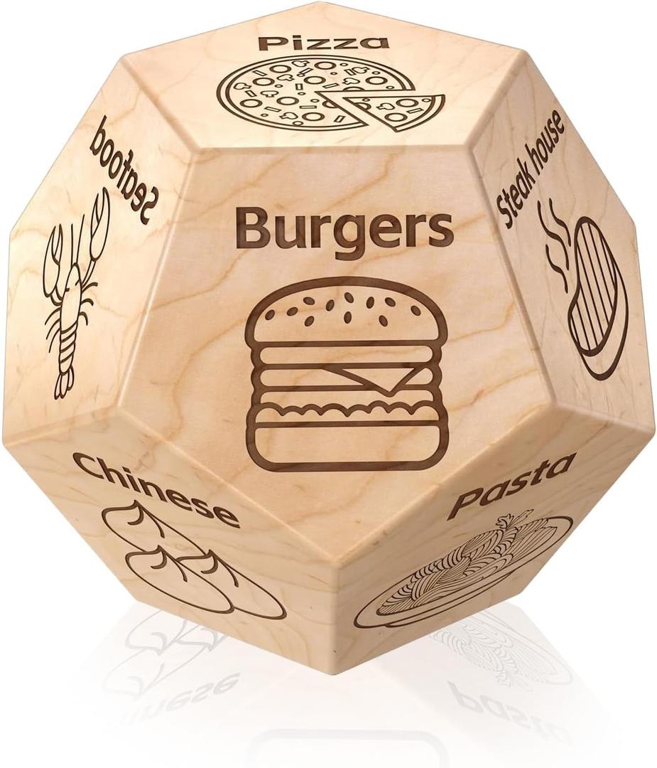 3 x Christmas Funny Stocking Stuffers for Women Men Couples Gift Ideas Dinner Decider Food Dice for Date Night Gifts for Anniversary Christmas Birthday Wedding Gifts for GrandkidsTeen Men Women Him Her