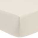 American Baby Company 100% Natural Cotton Percale Fitted Crib Sheet for Standard Crib and Toddler Mattresses, Cream, Soft Breathable, for Boys and Girls, Cream