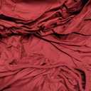 Sufdari Mattress Protector,Waterproof Mattress Cover Queen,18" Deep Pocket Mattress Protector,Fitted Sheet Style with Elastic Rubber Band,Washable and Easy Care-Dark red,Queen