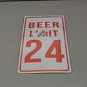 Man Cave Garage Signs For Men Beer Limit 24 Sign Bar Signs Funny Metal Tin Signs Bar Lights For Man Cave Decor And Accessories Room Decor For Mens 8 X 12 In