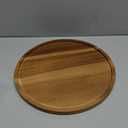 11.5 Inch Small Wood Round Decorative Tray for Home Decor, Coffee Table, Dining Table, Kitchen Island, Bathroom Counter