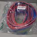 15 Ft Flexible Race Track for Kids  Portable Car Race Track Starter Set with Suction Cups, Rolls Up Easy, Compatible with 1/64 Diecast Cars, Birthday Gift for Boys & Girls Ages 3+ (Blue&Red)