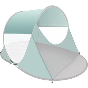 ISILER Pop Up Beach Tent, Portable Outdoor Shade, UPF 50+ Baby Shelter, Easy Setup Windproof Waterproof Canopy (Green)