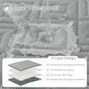 hyha Waterproof Dog Blanket, Soft Pet Bed Blankets, Waterproof Sofa Couch Cover for Dogs Washable, Reversible Pet Couch Covers for Sofa Furniture (30x53 Inch, Grey/Dark Grey)