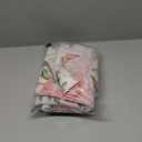 Lajode Floral Sheer Curtains for Girls Bedroom, Vintage Farmhouse Light Filtering Privacy Semi-Sheer Cute Linen Curtains for Kids Nursery 84 Inches Long 2 Panels, Rod Pocket, Pink, Each 52 Inch Wide