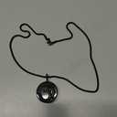 COAI OM Black Obsidian Stone Prayer Pendant Necklace for Men Women 32"