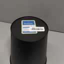 Wastebasket for Bedroom, Bathroom, Trash Can 6 Liters, Black, Stainless Steel