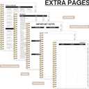 2 x 2026 Planner, Weekly and Monthly Calendar Planner, January 2026 - December 2026, Hardcover 2026 Calendar Book with Tabs For Women & Men, Inner Pocket, Spiral Bound, Perfect for Office Home School Supplies - A4 (8.5" x 11"), Gray