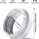 Portable Air Conditioner Hose Coupler, Universal Exhaust Hose Coupler Fit 5 inch & 5.9 inch Hose, Portable AC Hose Connector Extention