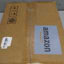 Vantic C Shaped End Table, Small Side Table for Couch and Recliner, Slide Under Sofa Tray Desk with Storage Bag for Living Room and Bedroom, Rustic Brown