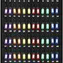 Sdstone Fireproof Rollable Case, Portable Roll Up Key Organizer with Fixed Strap, 60 Key Hooks and Tags for Car Sales, Hotel, Real Estate