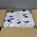 JMU 1000pcs Dental Saliva Ejectors Disposable, White Body White Tip, Evacuation Suction Tips, 10 Bags/Case