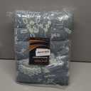 jinchan Boho 100% Cotton Muslin Queen Size 80x90 Inches Blanket Lightweight 4-Layer Quilted Soft Blue and White Floral Throw Blanket Green Accents Reversible Comfy Flower Rustic Summer Couch Bedroom