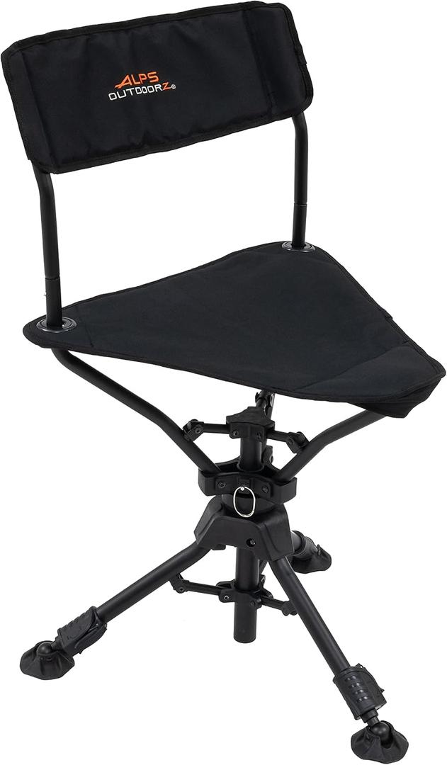ALPS OutdoorZ Triad Swivel Stool, 1 ft 11.5 in x 1 ft 11.5 in x 2 ft 9 in