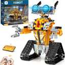 Sillbird Robot Building Kit with Remote Control STEM Gifts for Boys Age 8-13, Coding Buildable Robotic Technic Toys for Kids Birthday with 468 Pieces