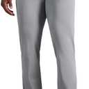 Haggar Mens Sport Travel Performance Athletic Fit Flat Front Stretch Casual Pant, Size 38W x 32L
