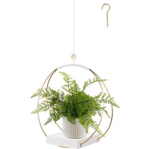 hismocal Hanging Planters for Indoor Plants, Plant Hanger with Sturdy Wood Base,Modern Boho Macrame Plant Hanger,Wall Ceiling Window Stands(Plants/Pots Not Included)