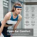 Bone Conduction Headphones for Swimming, IPX8 Waterproof Swimming Headphones with 32GB MP3 Memory and Bluetooth 5.4, Underwater Earbuds Secure Fit Open Ear Sports Headphones for Running, Cycling