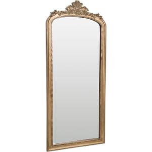 Vintage Gold Full Length Mirror - 60x25 inch, Antique Floor Mirror Leaning, Baroque Ornate Full Body Wall Mirror for Bedroom, Living Room, Entryway | Solid Wood
