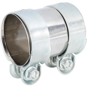 X AUTOHAUX Exhaust Pipe Sleeve Connector Clamp Coupler for Audi A3 2006-2013 for Audi A5 2010-2014 Exhaust Clamp 66 x 93 mm