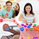 Zubebe 48 Pcs Christian Heart Stress Balls Bulk, John 3: 16 Jesus Loves You Foam Squeeze Balls, Religious Gifts for Sunday School Church Baptism First Communion Easter Vbs Party Favors (Multicolor)