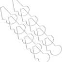 YARNOW 10Pcs Lawn Trimmer Blade Protector Grass Cutter Replacement Part Durable Mower Blade Guard for Electric Trimmer Accessories Compatible with Various Lawn Care Tools