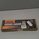 Ground Anchor Stakes (Ground Anchors Pro, 4 Pack Heavy Duty, Ground Anchors Screw in, Swing Set Anchors, Trampoline Anchors High Wind Heavy Duty for Camping Tents, Car Ports, Swing Sets, Canopies.)